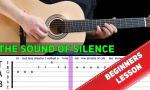 Jak zagrać na gitarze The Sound of Silence - proste akordy i taby