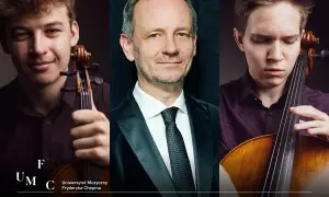Młody skrzypek z UMFC, dyrygent i wiolonczelista. W orkiestrze symfonicznej każdy instrument ma swoje miejsce.