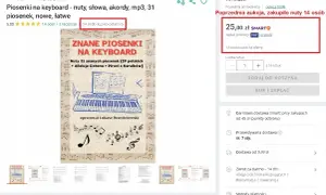 Nuty 31 znanych piosenek na keyboard, w tym "Piraci z Karaibów". 14 osób kupiło ostatnio.