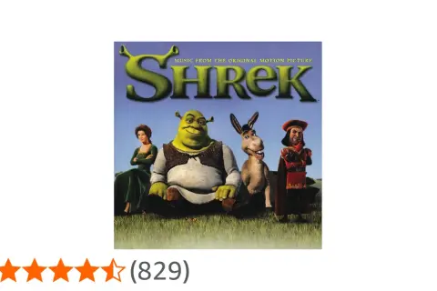 Świetne piosenki ze Shreka na płycie z postaciami z filmu.