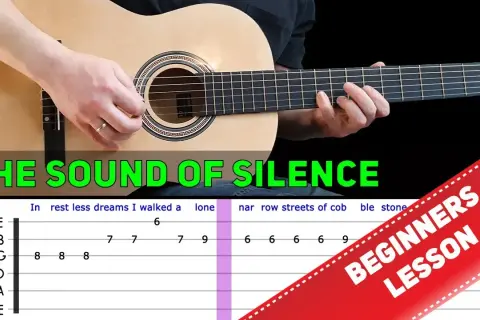 Jak zagrać na gitarze The Sound of Silence - proste akordy i taby