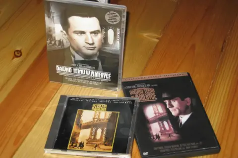 Dawno temu w Ameryce - płyta DVD i soundtrack z filmu Sergio Leone.