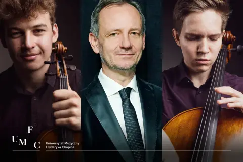Młody skrzypek z UMFC, dyrygent i wiolonczelista. W orkiestrze symfonicznej każdy instrument ma swoje miejsce.