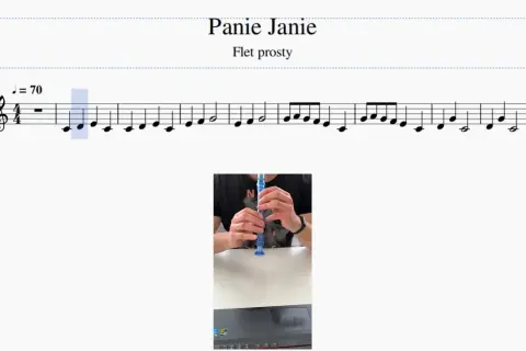 Jak łatwo zagrać Panie Janie na flecie – proste nuty i schemat palcowania