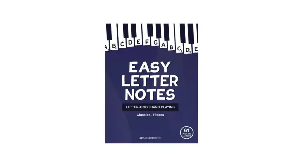 Książka "Easy Letter Notes" ułatwia naukę gry na keyboardzie nuty literowe. Zawiera 61 klasycznych utworów.