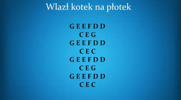 Jak zagrać na cymbałkach Wlazł kotek na płotek w prosty sposób
