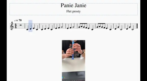 Jak łatwo zagrać Panie Janie na flecie – proste nuty i schemat palcowania