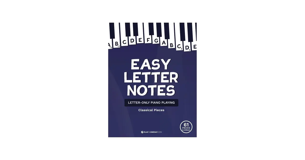 Książka "Easy Letter Notes" ułatwia naukę gry na keyboardzie nuty literowe. Zawiera 61 klasycznych utworów.