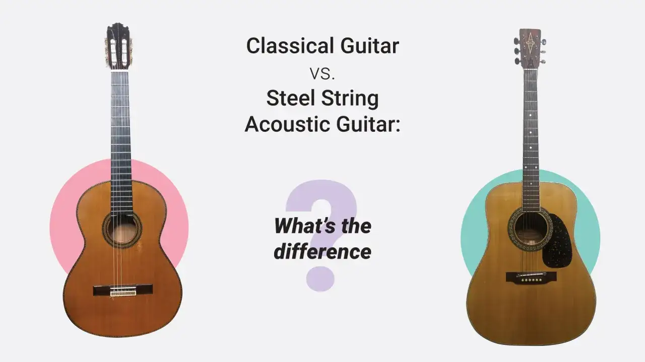 Klasyczna vs. akustyczna gitara: porównanie dwóch instrumentów, by zrozumieć, czym się różni gitara klasyczna od akustycznej.