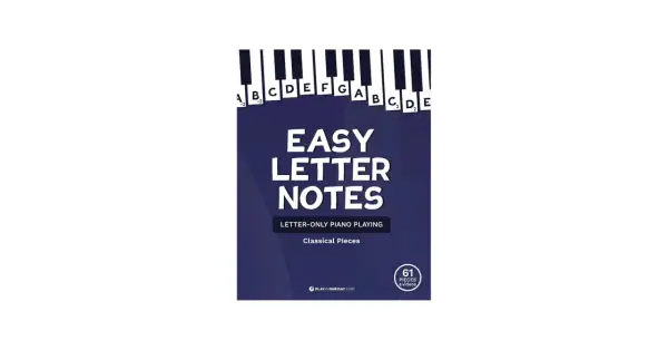 Książka "Easy Letter Notes" ułatwia naukę gry na keyboardzie nuty literowe. Zawiera 61 klasycznych utworów.